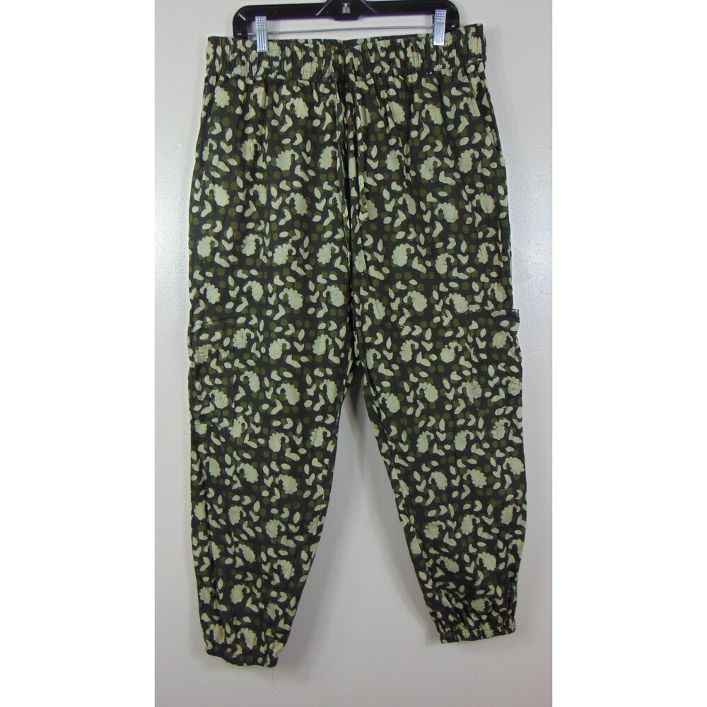 Marketplace Jogger Pant Womens Size 2W Green Pull on Embroidered Pockets 2X